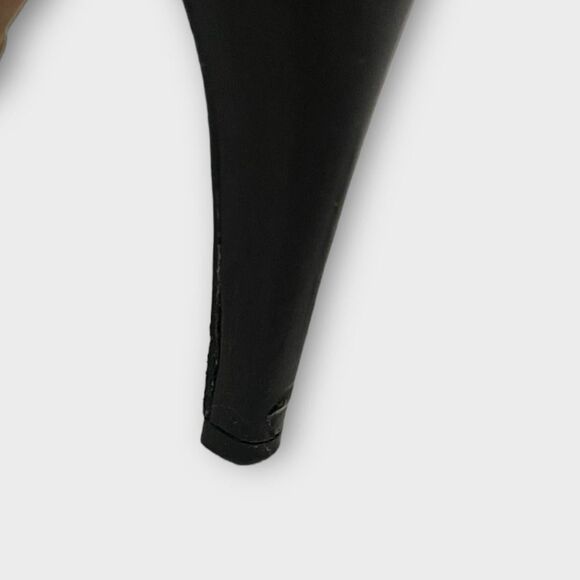 Cole Haan Women Black Patent Leather Slip-On Heels Sz 7.5 Office Versatile - Picture 9 of 9